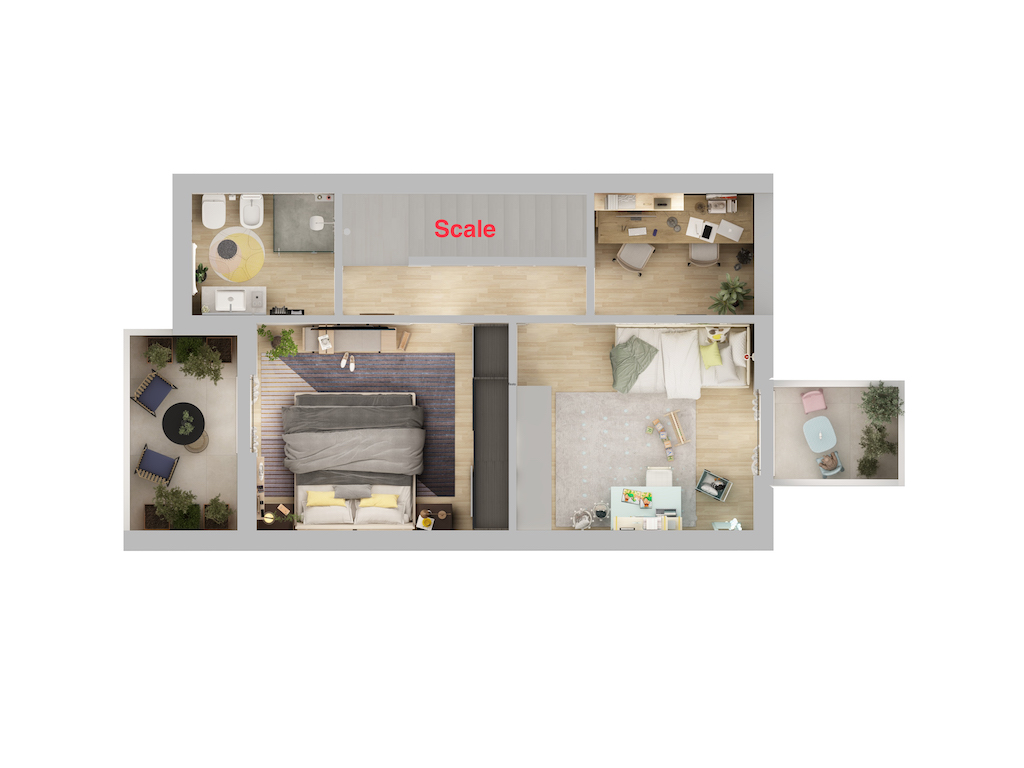 B07 Mesola - appartamento con doppi giardini e garage